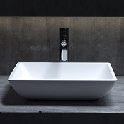 Salini Callista 03 S-Sense Раковина накладная 57,5х35х9h, цвет белый глянцевый 1101107G