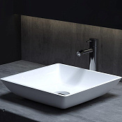 Salini Callista 04 S-Sense Раковина накладная 38х38х8,5h, цвет белый глянцевый 1101108G