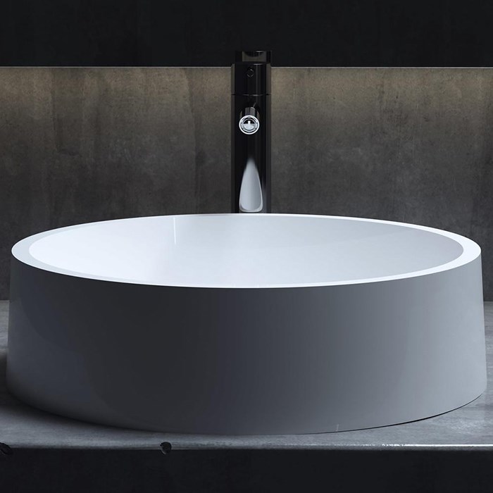 Salini Gloria 01 S-Stone Раковина накладная 44х44х12,5h, цвет белый матовый 1102201M