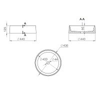 Salini Gloria 01 S-Stone Раковина накладная 44х44х12,5h, цвет белый матовый 1102201M