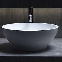 Salini Gloria 03 S-Stone Раковина накладная 42х42х15h, цвет белый матовый 1102203M