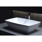 Salini Gloria 04 S-Stone Раковина накладная 60х38х15h, цвет белый матовый 1102204M