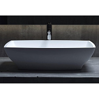 Salini Gloria 04 S-Stone Раковина накладная 60х38х15h, цвет белый матовый 1102204M