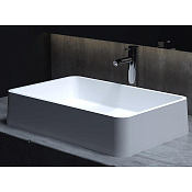 Salini Gloria 07 S-Stone Раковина накладная 59,5х39,5х12,5h, цвет белый матовый 1102207M