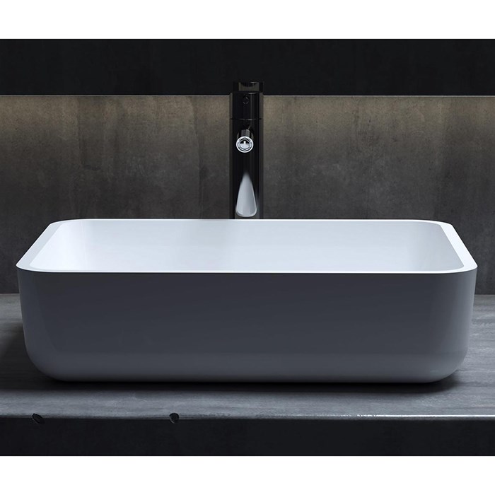 Salini Gloria 09 S-Stone Раковина накладная 48х38х12h, цвет белый матовый 1102209M