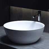 Salini Alda 02 S-Stone Раковина накладная 42,5х42,5х15,5h, цвет белый матовый 1102210M