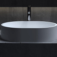 Salini Gloria 10 S-Stone Раковина накладная 56х44х12,5h, цвет белый матовый 1102211M