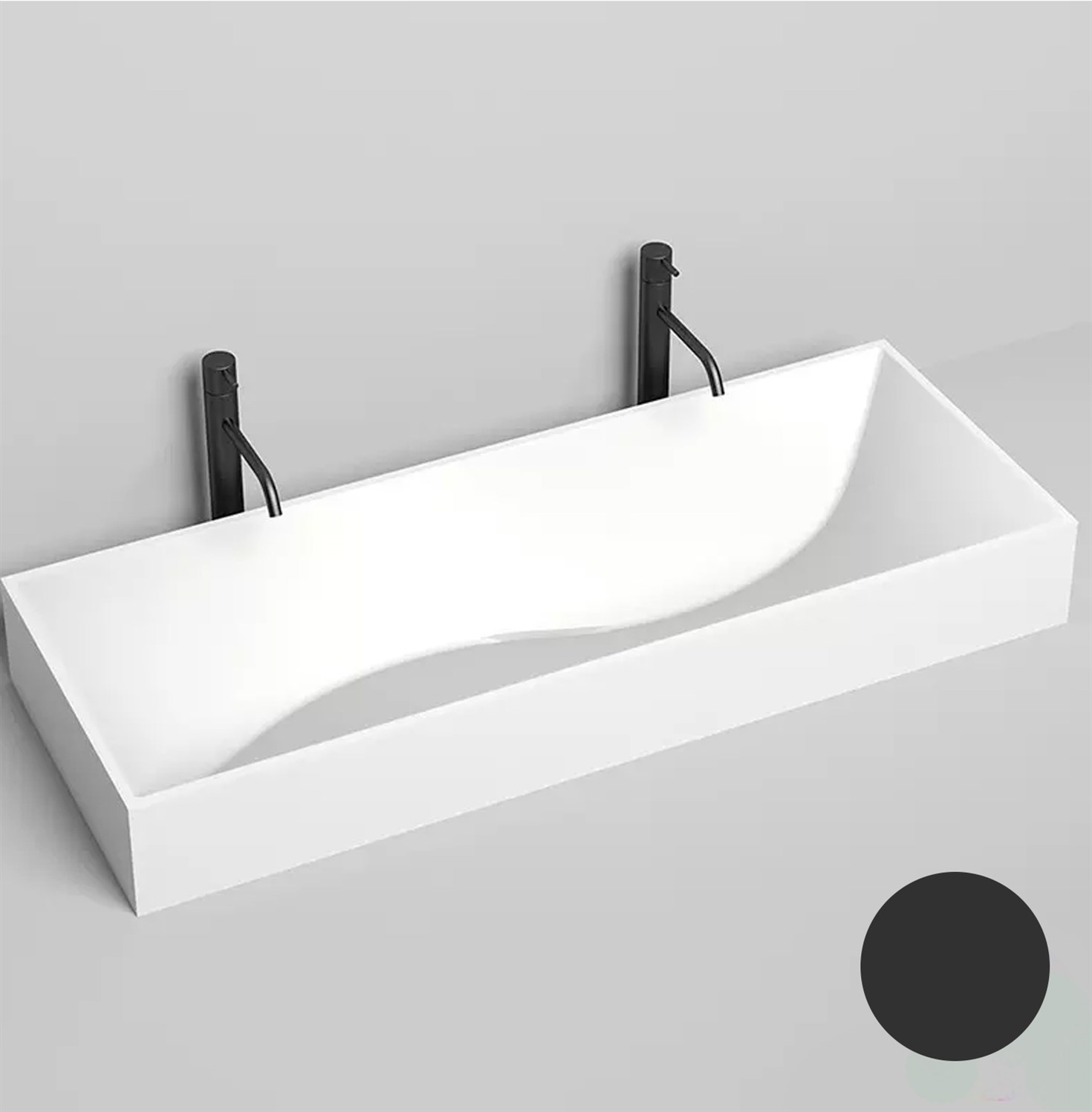 Salini Sonata S-Stone Раковина накладная 120х45х13h, матовый цвет: RAL 1401201MF