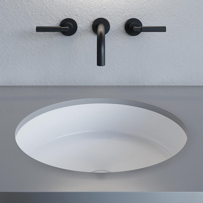 Salini Marea 04 S-Stone Раковина встраиваемая снизу 42х42 см, цвет: белый матовый 1802204M