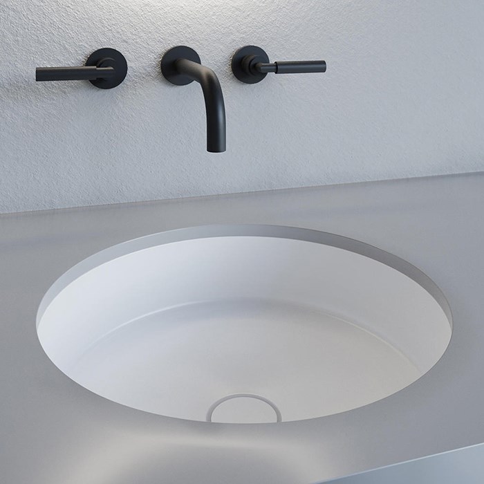 Salini Marea 04 S-Stone Раковина встраиваемая снизу 42х42 см, цвет: белый матовый 1802204M