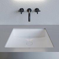 Salini Marea 07 S-Stone Раковина встраиваемая снизу 42х42 см, цвет: белый матовый 1802207M