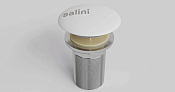 Salini D 501 Донный клапан для раковины из S-Sense, Click-Clack без перелива цвет: белый глянцевый 161201G