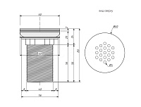 Salini D 503 Выпуск для раковины, фиксированный без перелива цвет: хром 16311H