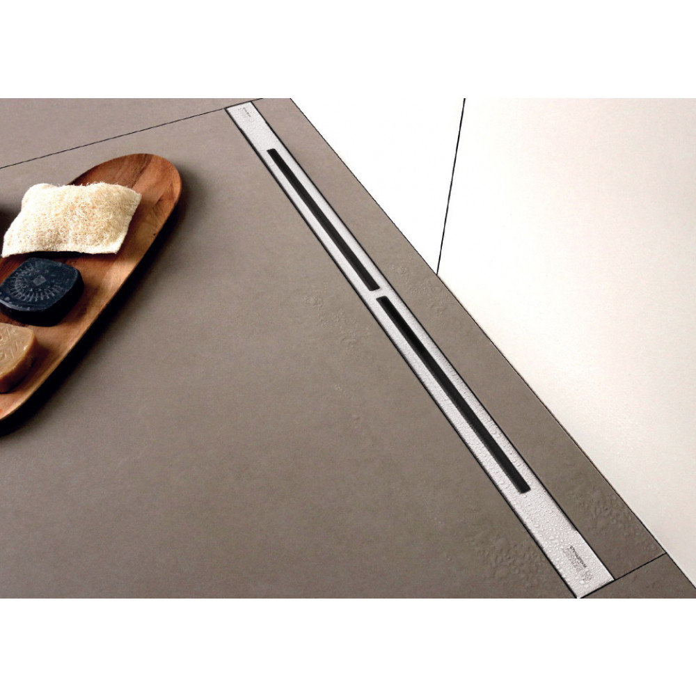 Berges Super Line Желоб для водостока 58х22h, цвет матовый хром 090080