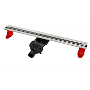 Berges Super Slim Желоб для водостока 73х7,5h, цвет матовый хром 090153