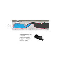 Berges Super Slim Желоб для водостока хh, цвет золото глянец 092155