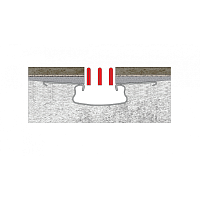 Berges Super Slim Желоб для водостока 63х22h, цвет матовый хром 090052