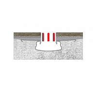 Berges Super Slim Желоб для водостока 83х22h, цвет золото глянец 092054