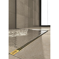 Berges Super Slim Желоб для водостока 103х22h, цвет золото глянец 092055