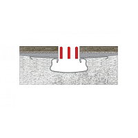 Berges Super Slim Желоб для водостока 103х22h, цвет золото глянец 092055