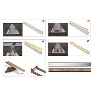 Berges B1 Keramik Желоб для водостока хh, цвет нержавеющая сталь 094017