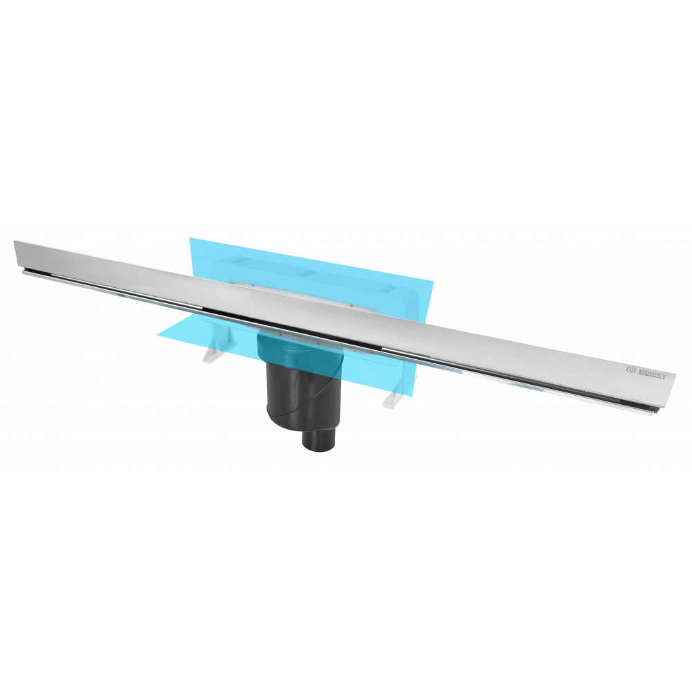 Berges Wall Желоб для водостока 100х32,3h, цвет хром глянец 091057