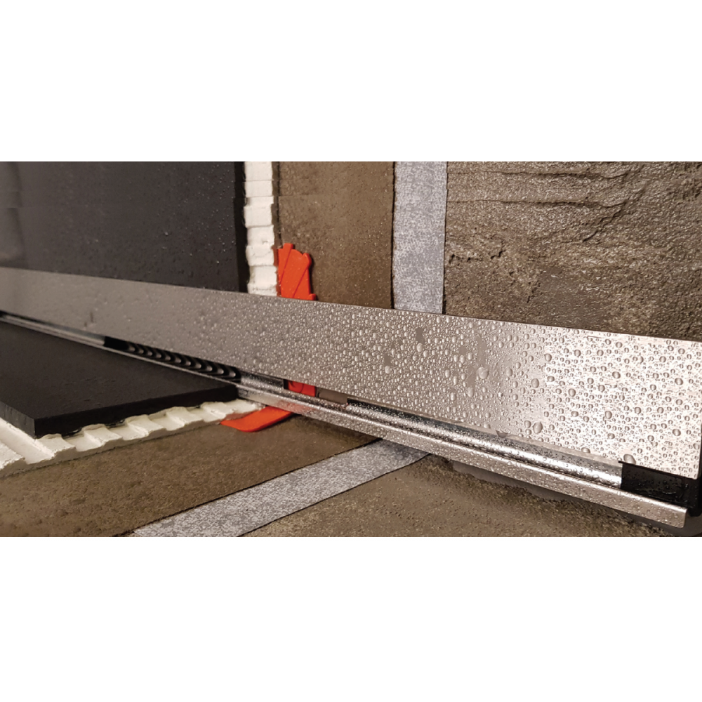 Berges Wall Желоб для водостока 100х32,3h, цвет хром глянец 091057