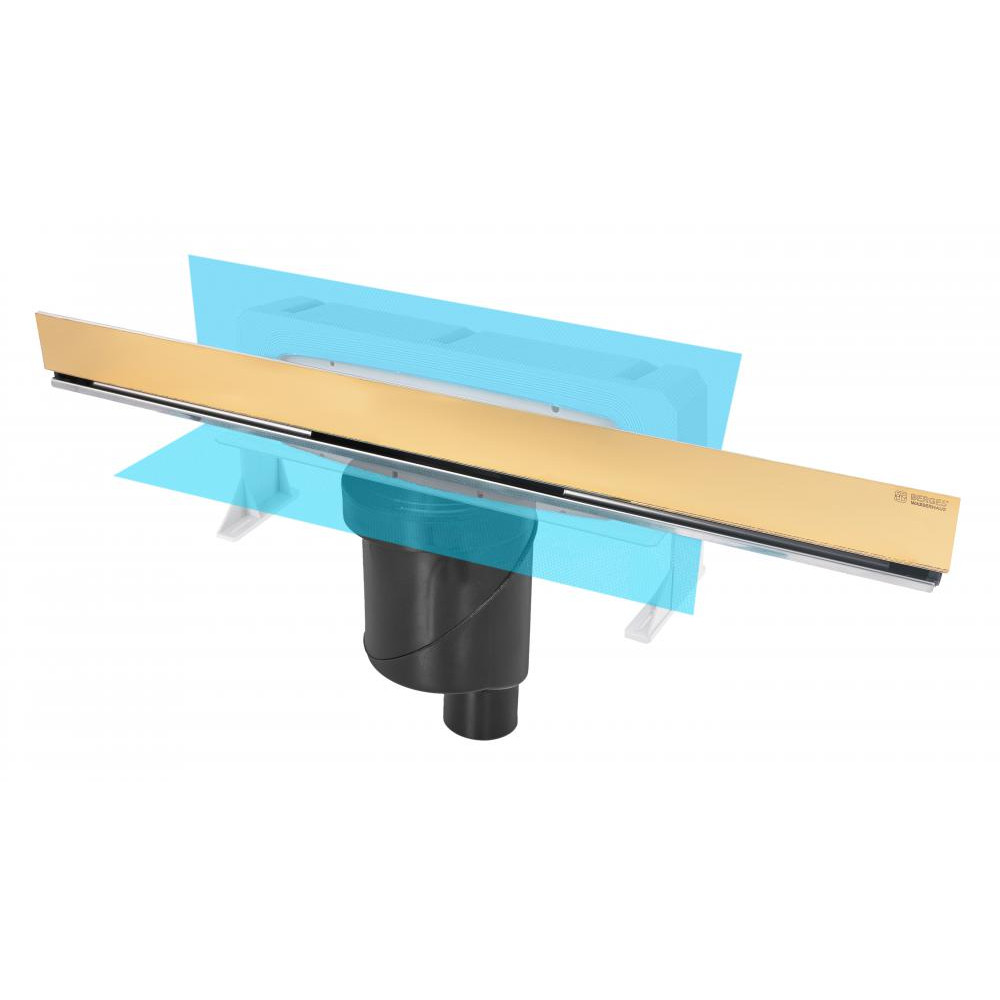 Berges Wall Желоб для водостока 60х32,3h, цвет золото глянец 092056