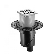 Berges Platz Antik Трап водосток 23,5х30,4h, цвет хром глянец 091060