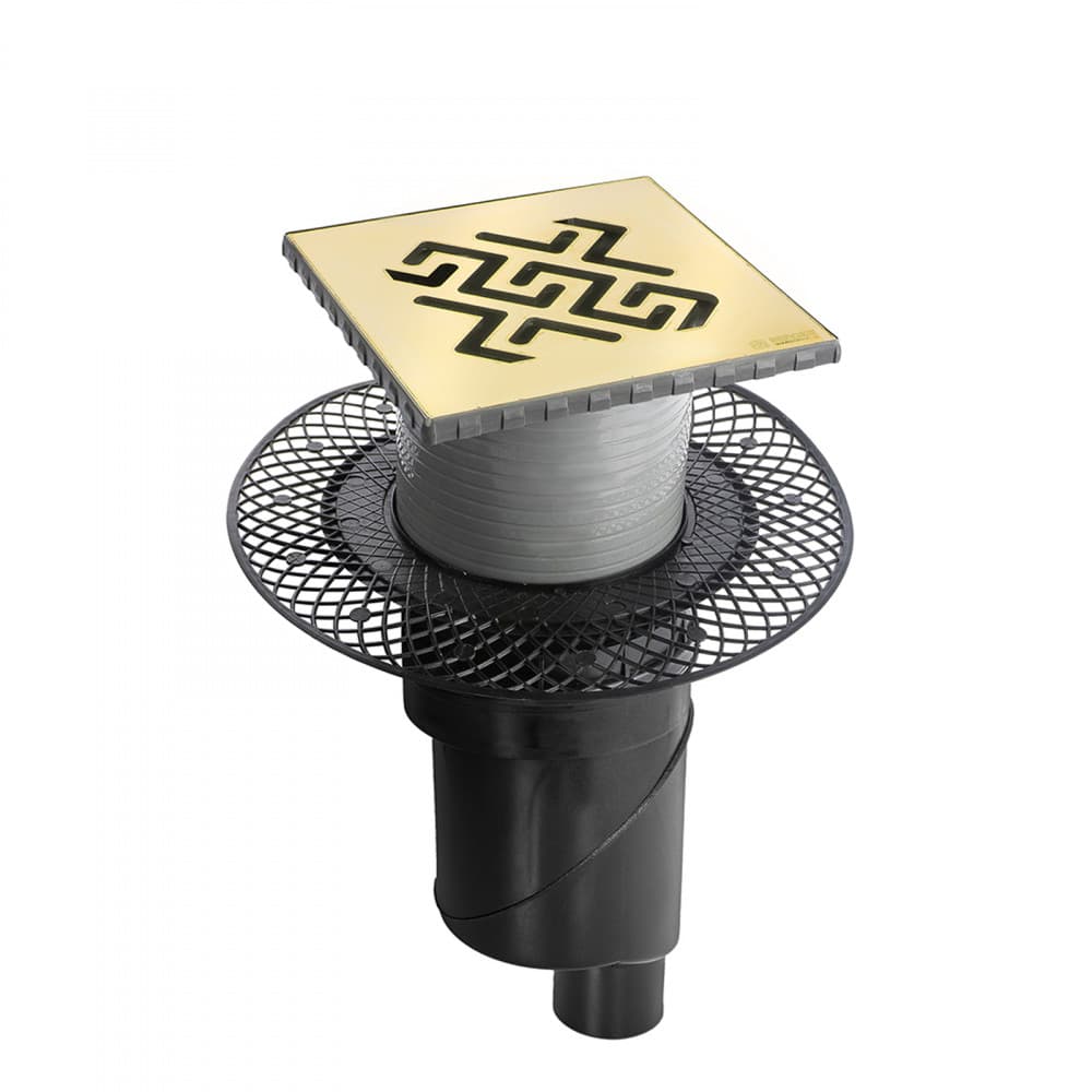 Berges Platz Antik Трап водосток 23,5х30,4h, цвет бронза 094061