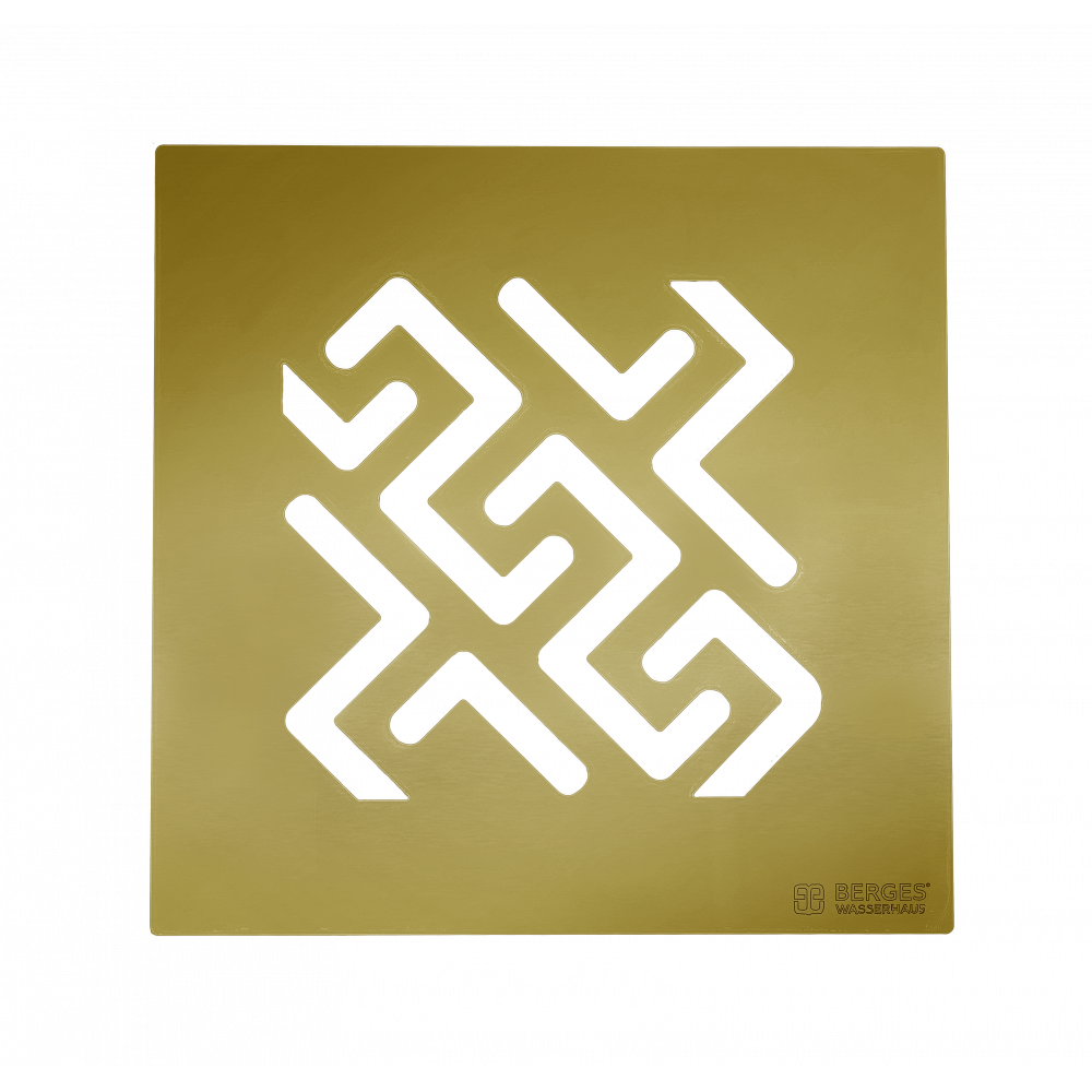 Berges Platz Antik Трап водосток 23,5х30,4h, цвет бронза 094061