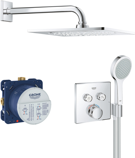 Grohe Grohtherm SmartControl Душевой комплект, цвет: хром глянцевый 34742000