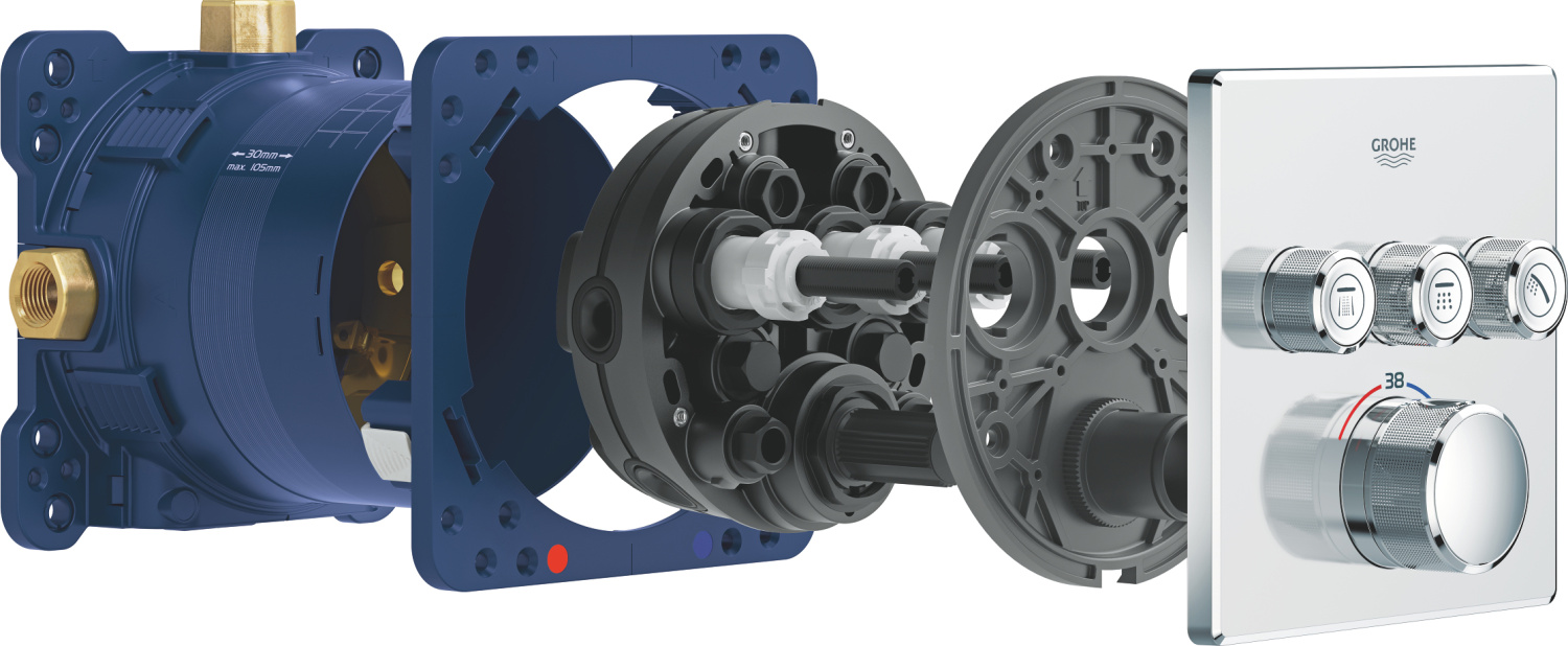 Grohe Grohtherm SmartControl Душевой комплект, цвет: хром глянцевый 34706000