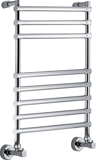 Margaroli Sole 464/8 Полотенцесушитель водяной для ГВС 43,5х76h (int 47), нижнее, цвет: chrome 4643708CRN