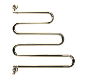 Margaroli Vento 405 Полотенцесушитель водяной для ГВС 60х70,5h (int 63,5), вертик. brushed nickel 405BN