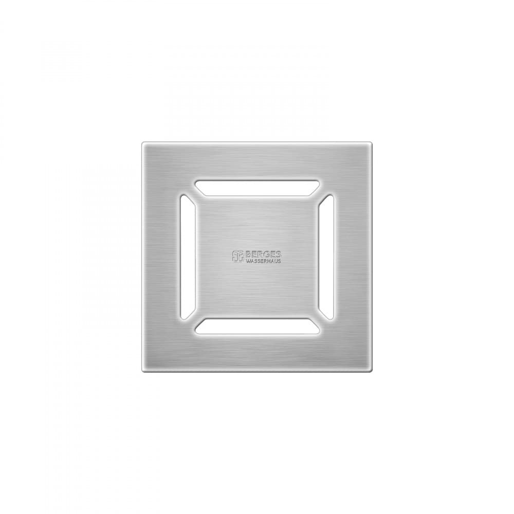 Berges Zentrum Norma Трап водосток 19х21h, цвет матовый хром 090462