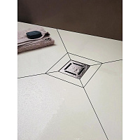 Berges Zentrum Norma Трап водосток 19х21h, цвет матовый хром 090462