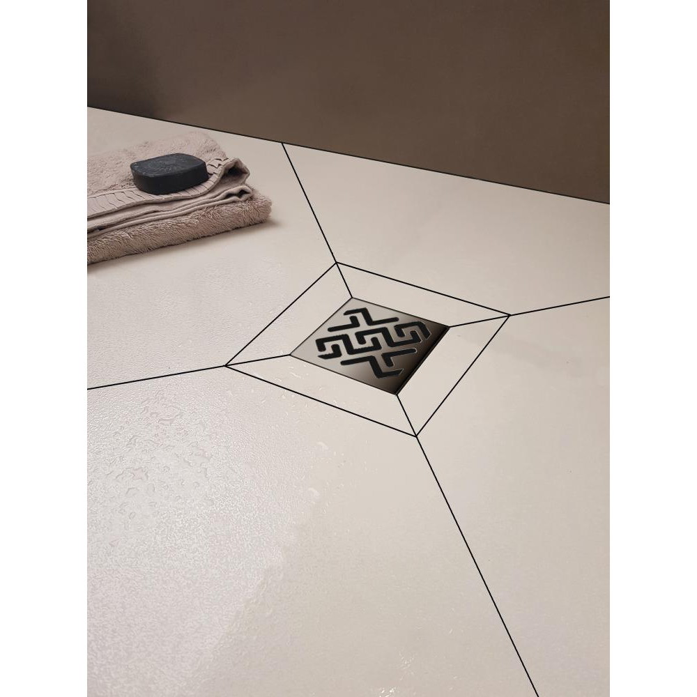 Berges Zentrum Antik Трап водосток 19х21h, цвет матовый хром 090465