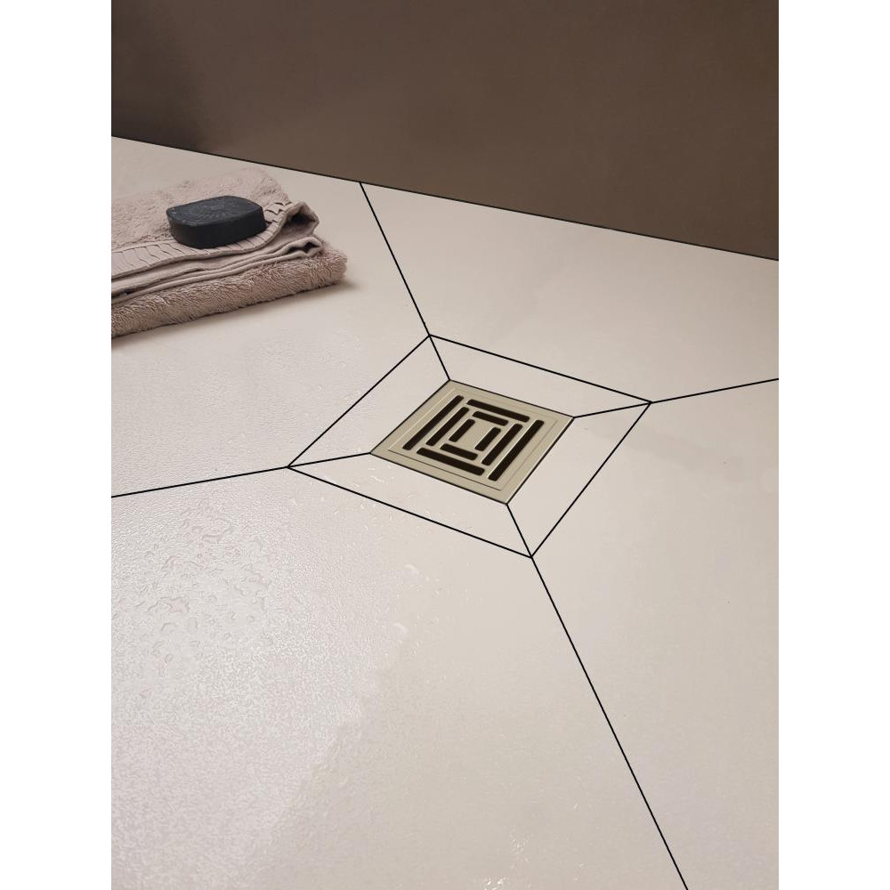 Berges Zentrum Uno Трап водосток 21х15,5h, цвет матовый хром 090371