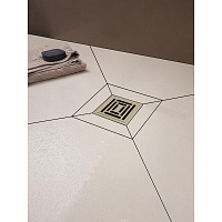 Berges Zentrum Uno Трап водосток 21х15,5h, цвет матовый хром 090372