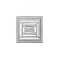 Berges Zentrum Uno Трап водосток 21х15,5h, цвет матовый хром 090372