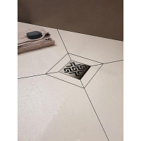 Berges Zentrum Antik Трап водосток 19х21h, цвет хром глянец 091465