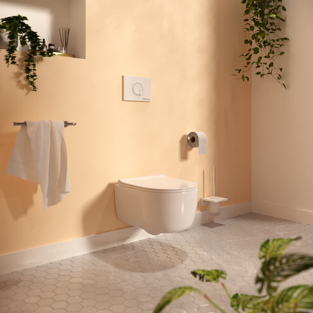 Berges Novum Панель смыва, Soft Touch, цвет белый 040024