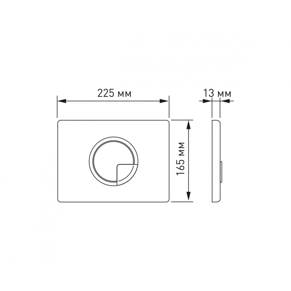 Berges Novum Панель смыва, Soft Touch, цвет белый 040024