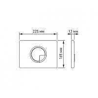 Berges Novum Панель смыва, цвет бронза 040028