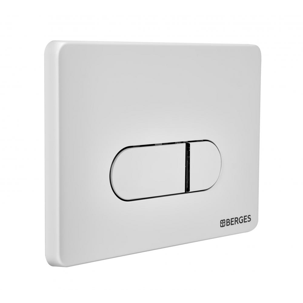 Berges Novum Панель смыва, цвет белый 040031