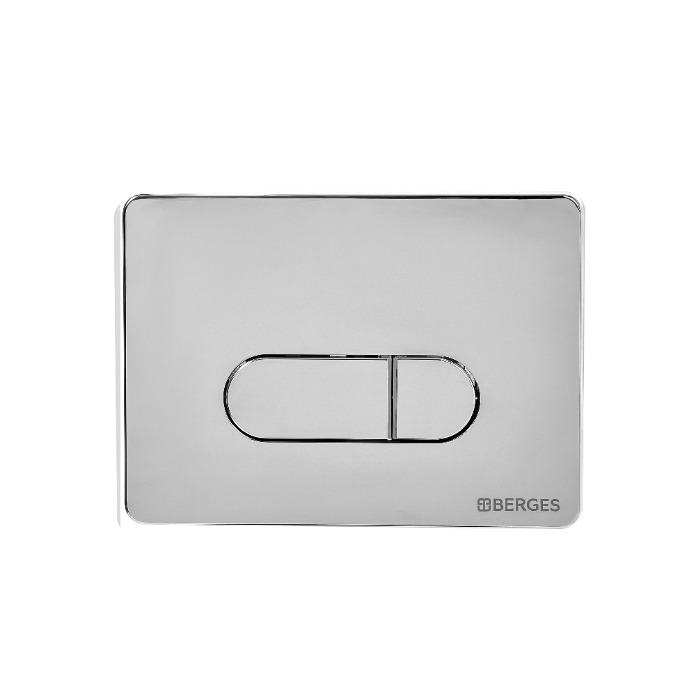 Berges Novum Панель смыва, цвет хром глянец 040033