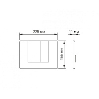 Berges Novum Панель смыва, Soft Touch черная 040045