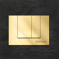 Berges Novum Панель смыва, цвет золото глянец 040049