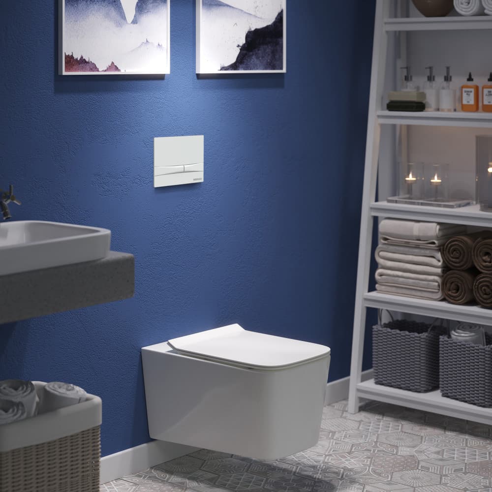 Berges Novum Панель смыва, цвет белый 040051